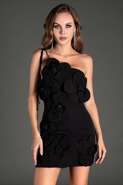 Vestido com flores 3D - Gadot