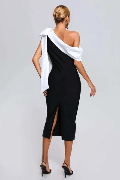 Vestido justo de um ombro só - Ingrid