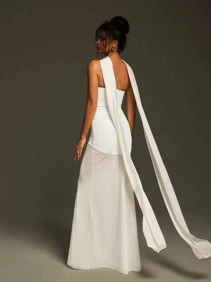 Vestido sereia transparência - Layla