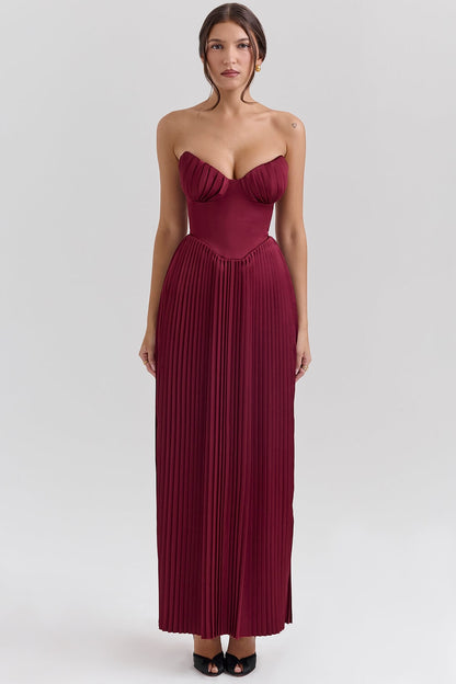 Vestidos plissado bustier - Aurora
