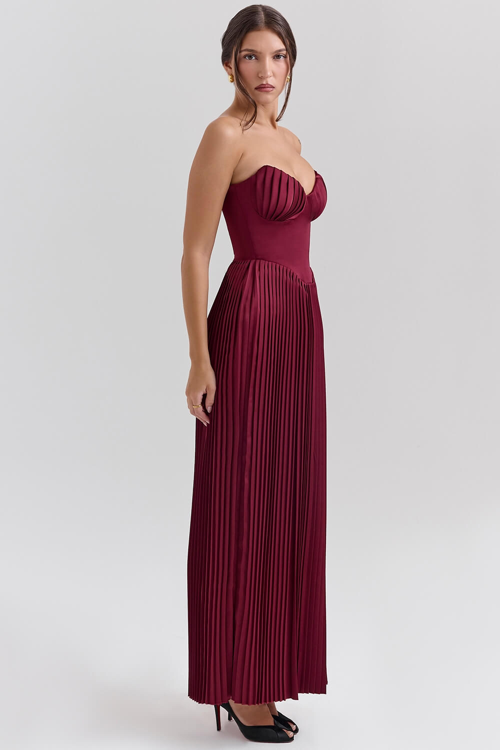 Vestidos plissado bustier - Aurora
