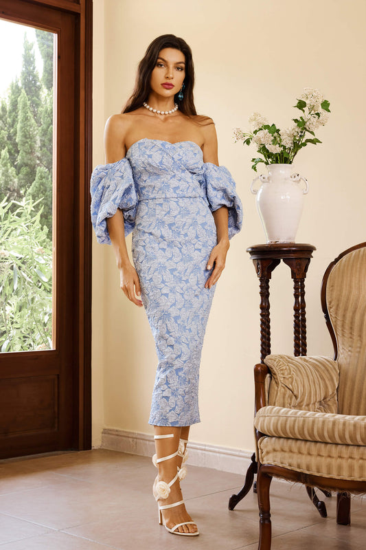 Vestido com manga bufante - Minnie