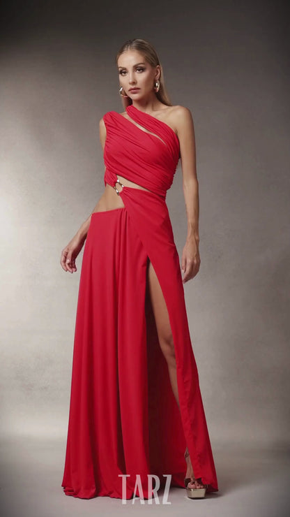 Vestido um ombro só assimétrico - Duda
